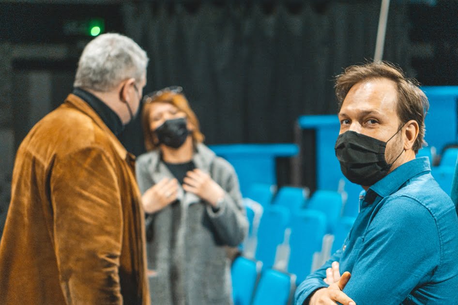 Kiss József rendező, Kiss Kata rendezőasszisztens és a főszerepet játszó Czitor Attila