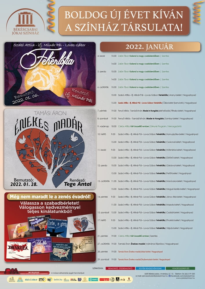 2022. Januári műsorunk