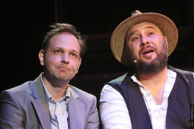 Czitor Attila (Niko) és Katkó Ferenc (Zorba) a Zorba, a görög című musicalben