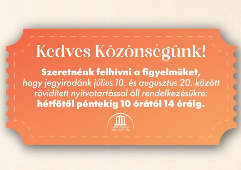 nyári nyitvatartás